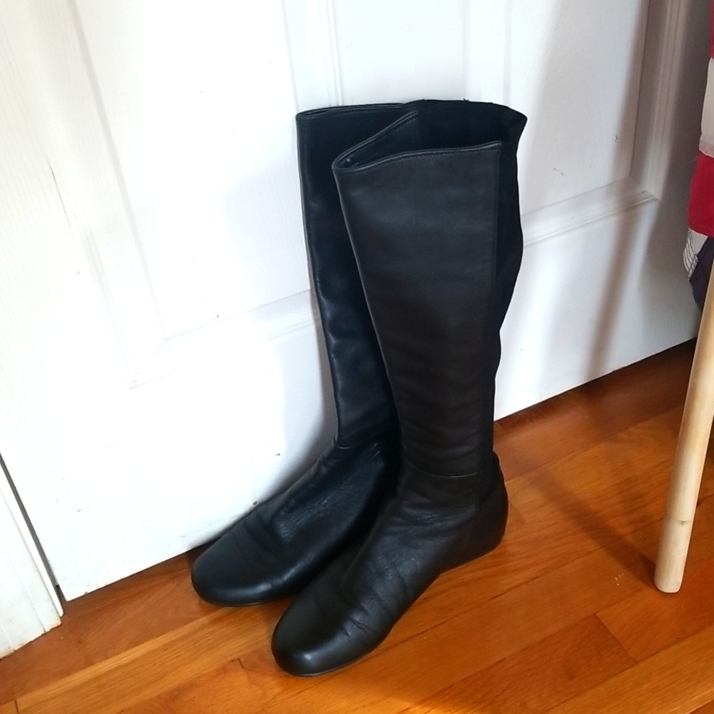 Stuart Weitzman Shapely Leather Boots Size 8 M , … - image 1